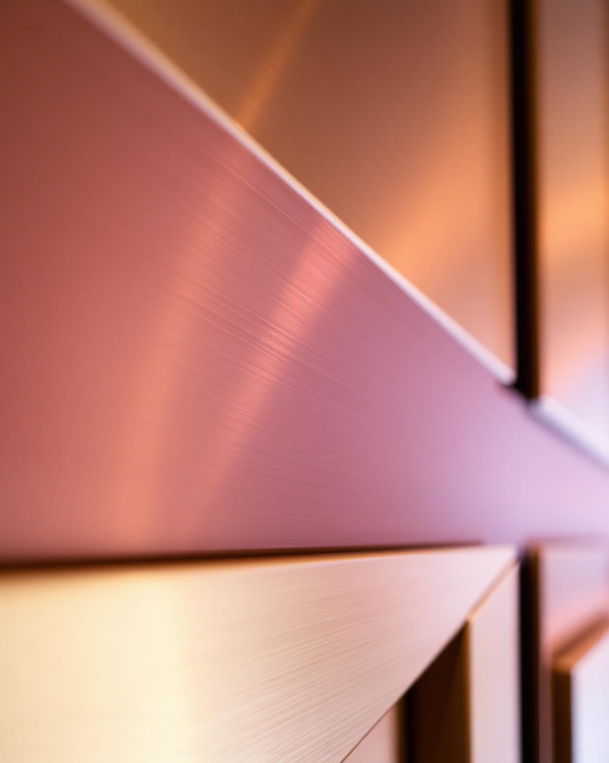 Metal material palette · Antique Brass · Brushed Bronze · Patinated Copper · Blackened Steel