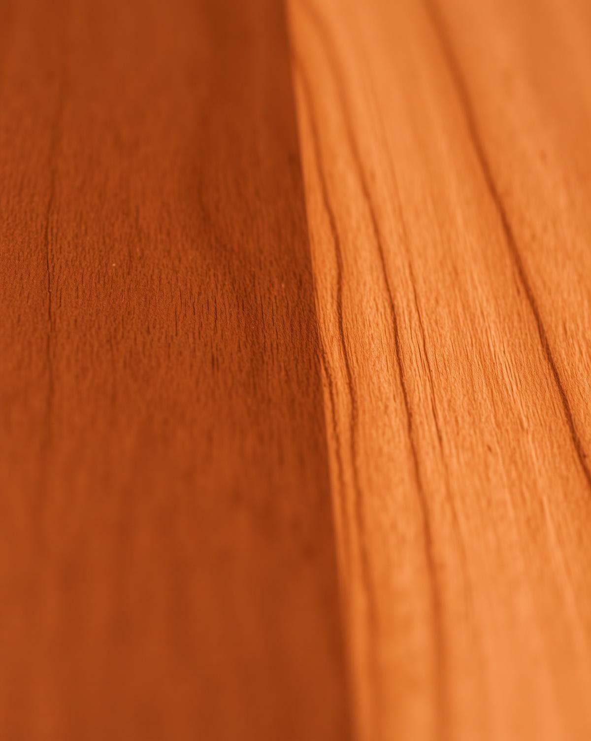 Wood material palette · American Walnut · European Oak · Reclaimed Teak · Burl Veneers